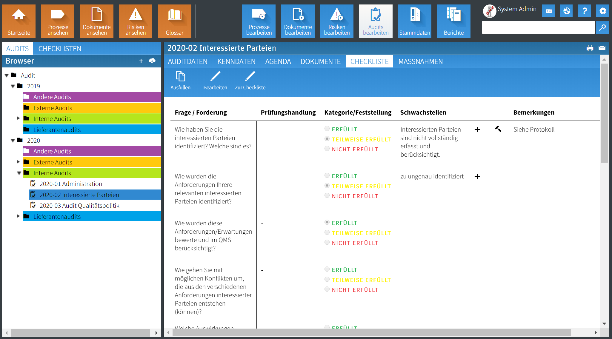 Audit Management With The Qm Pilot Qm Pilot